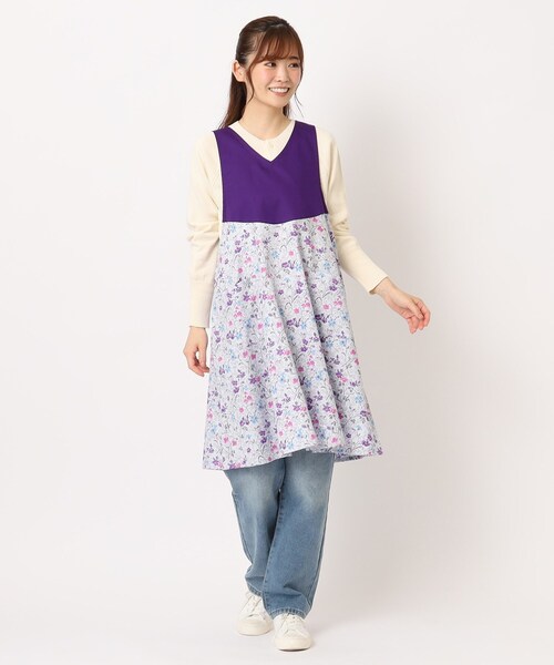 LAURA ASHLEY（ローラアシュレイ） エプロン シュロプシャー ポージー