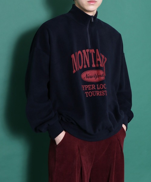 WOND トレーナー スウェット MONTAUK ハーフジッププルオーバー