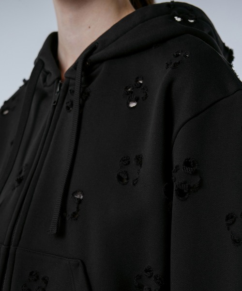 パーカー Laser-cut Floral Hooded Sweatshirt レディース JNBY パーカー Laser-cut Floral Hooded Sweatshirt レディース