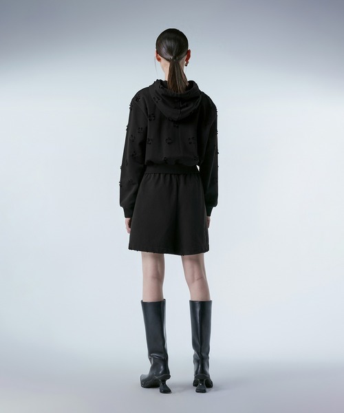 JNBY パーカー Laser-cut Floral Hooded Sweatshirt レディース