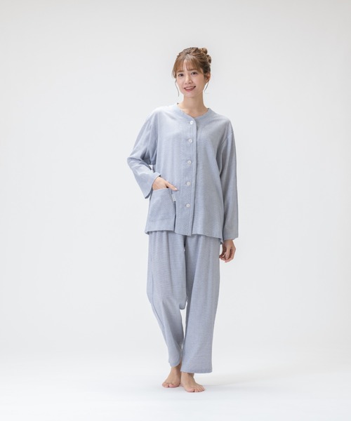 arakawa1886 パジャマ ルームウェア 「arakawa1886」クレープボーダー