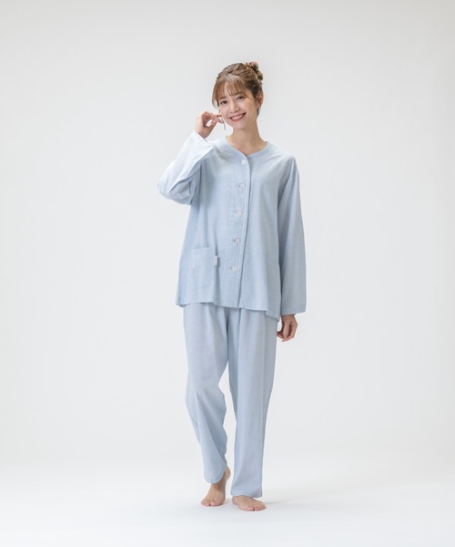 arakawa1886 パジャマ ルームウェア 「arakawa1886」クレープボーダー