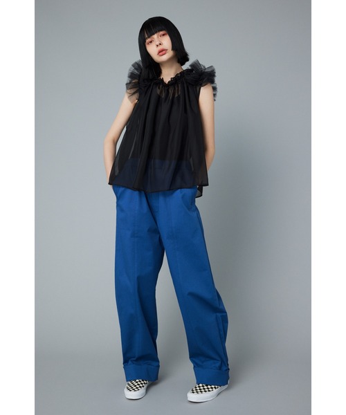 HeRIN.CYE ベスト ジレ Gather sleeve tops ギャザースリーブトップス