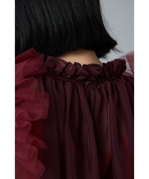 HeRIN.CYE ベスト ジレ Gather sleeve tops ギャザースリーブトップス 