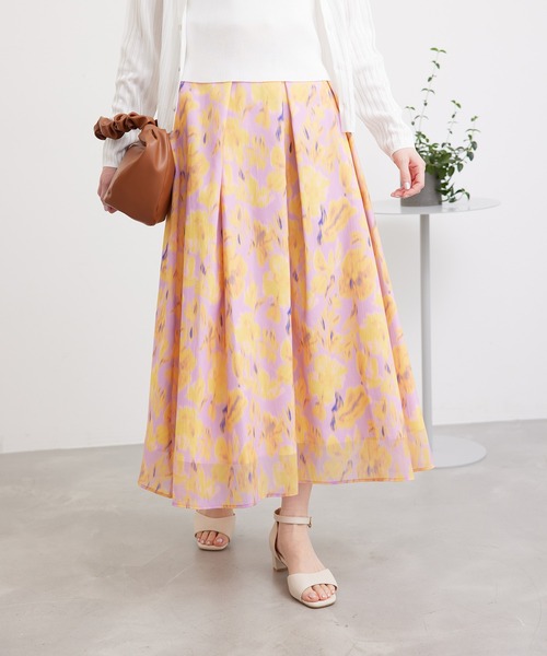 【関税なし】HOBBS ホッブス lyra 花柄 スカート 千鳥柄ラップスカート スカート レディース ボトムス 送料無料
