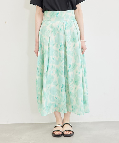 【関税なし】HOBBS ホッブス lyra 花柄 スカート 千鳥柄ラップスカート スカート レディース ボトムス 送料無料
