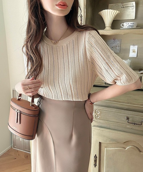 【美品】maje 半袖ニット 美品】maje 半袖ニット
