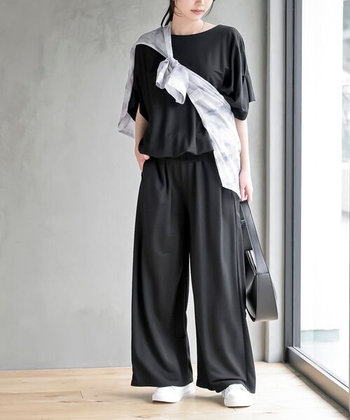 トレンド セットアップ ワイドパンツ 大人カジュアル 韓国 n2071 youdear_tx-cp-029