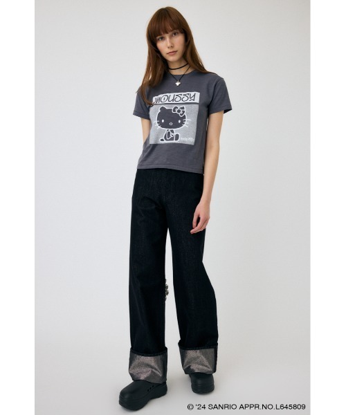 MOUSSY tシャツ HELLO KITTY URBAN PRINT Tシャツ レディース