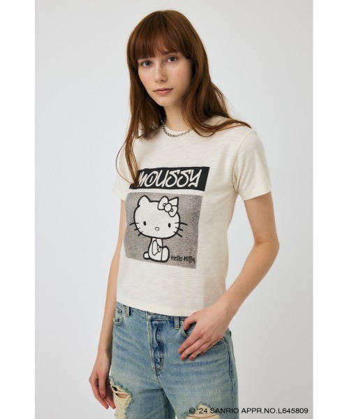 tシャツ HELLO KITTY URBAN PRINT Tシャツ レディース MOUSSY tシャツ HELLO KITTY URBAN PRINT Tシャツ レディース