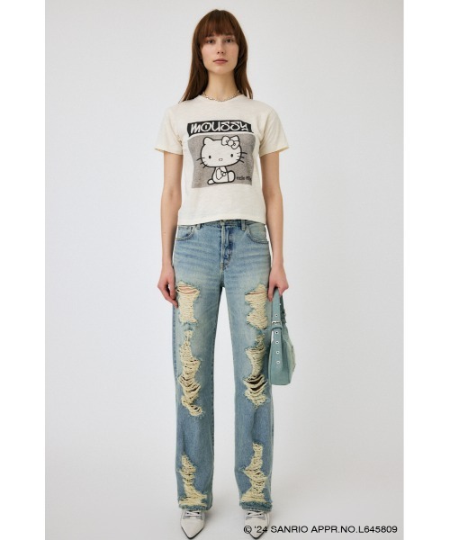 tシャツ HELLO KITTY URBAN PRINT Tシャツ レディース MOUSSY tシャツ HELLO KITTY URBAN PRINT Tシャツ レディース