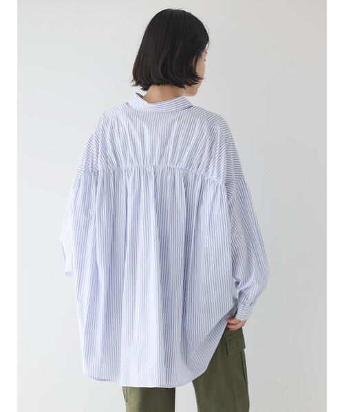 AMERICAN HOLIC シャツ ブラウス 接触冷感バックギャザーシャツ