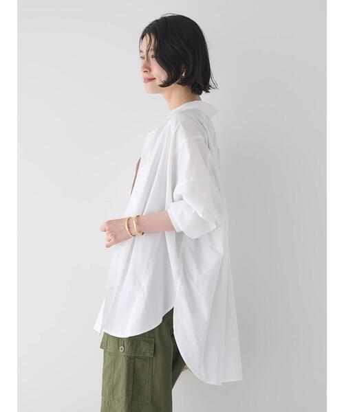 ブラウス シャツ 「好機能シリーズ」接触冷感/UVカット/タックブラウス レディース AMERICAN HOLIC シャツ ブラウス 接触冷感バックギャザーシャツ