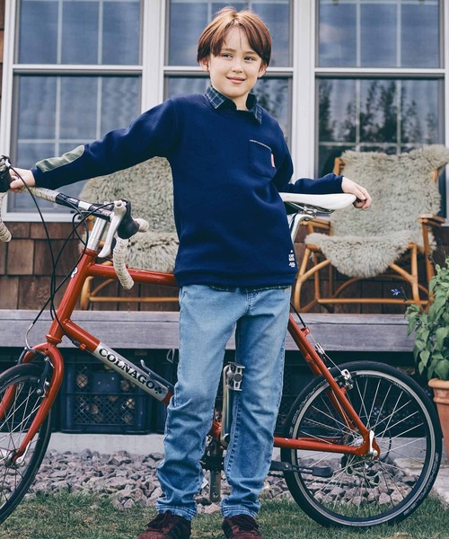 KRIFF MAYER Kid's Collection パンツ デニム ジーンズ 裏起毛アタタカデニム キッズ : ZOZOTOWN ...