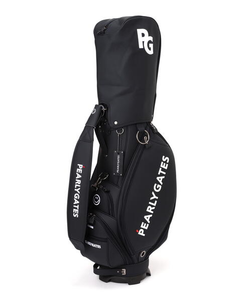 PEARLY GATES マット合皮 キャディバッグ (46インチ対応) 新品 ゴルフ 「PEARLY GATES」マット合皮 キャディバッグ (46インチ対応