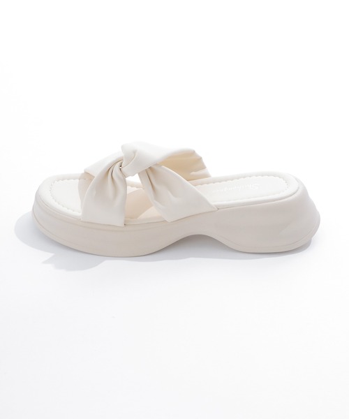 sugar nine サンダル シンプルツイストデザインサンダル レディース  