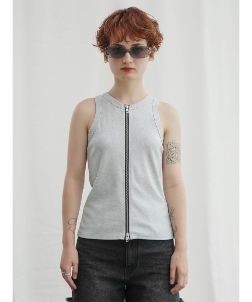 キャミソール FRONTZIP GLITTER TANKTOP : ZOZOTOWN Yahoo!店 - 通販