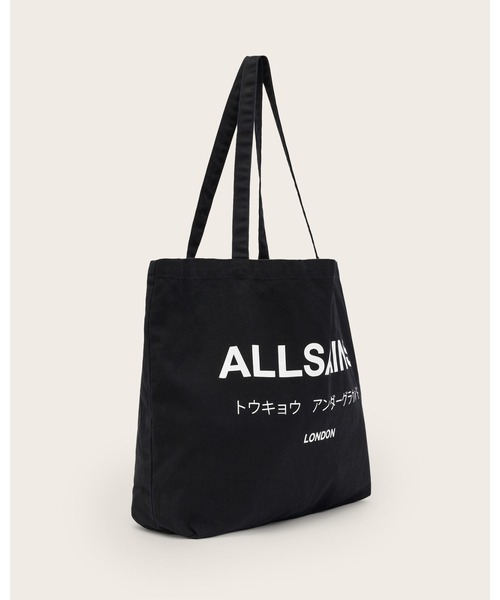 ALLSAINTS トートバッグ UNDERGROUND LOGO PRINTED TOTE BAG