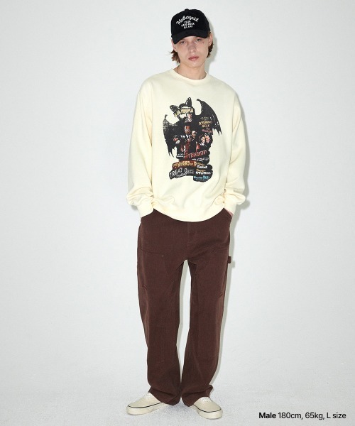 さらに100円引き◆MAHAGRID◆POSTER SWEATSHIRT MAHAGRID トレーナー スウェット 「mahagrid/マハグリッド」 BAT