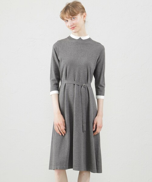 【60％OFF】 MACKINTOSH PHILOSOPHY Knit Collar Cleric ワンピース ワンピース