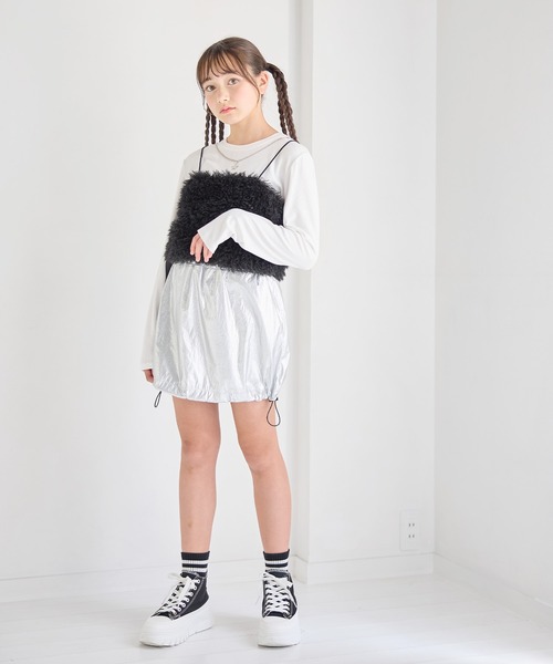 BISKEE スカート シャイニー バルーンスカート（140cm〜160cm
