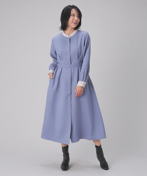 ◾︎未使用級◾︎ バレンシアガ 23SS BBモノグラム ロングシャツワンピース GLACIER lusso（グラシアルッソ） シャツワンピース バンドカラー