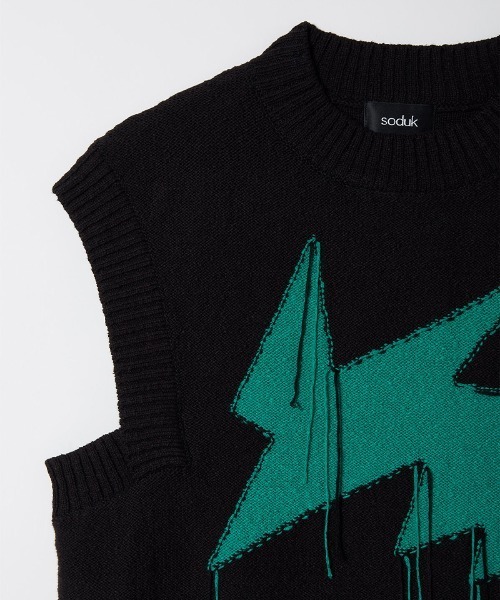 ベスト ジレ 「soduk」flash! knit vest レディース : ZOZOTOWN Yahoo