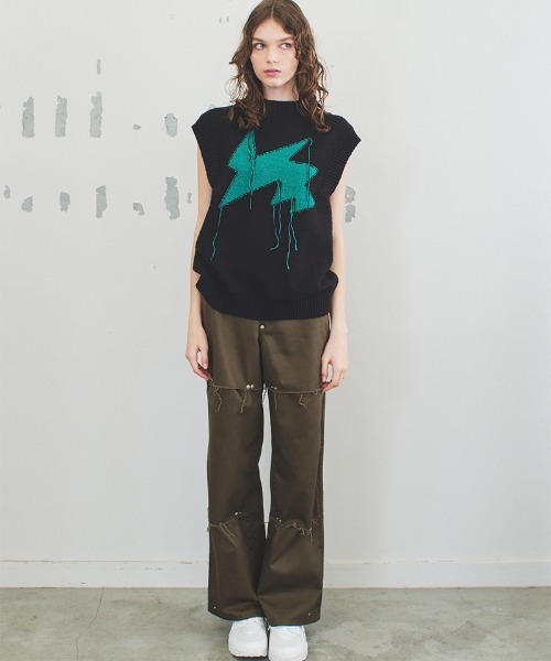 ベスト ジレ flash! knit vest レディース ベスト ジレ flash! knit vest レディース : ZOZOTOWN Yahoo!店
