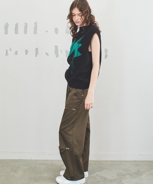 ベスト ジレ flash! knit vest レディース : ZOZOTOWN Yahoo!店