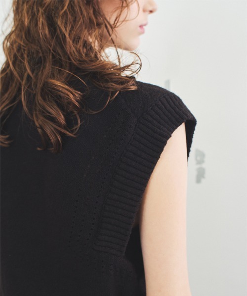 ベスト ジレ flash! knit vest レディース : ZOZOTOWN Yahoo!店
