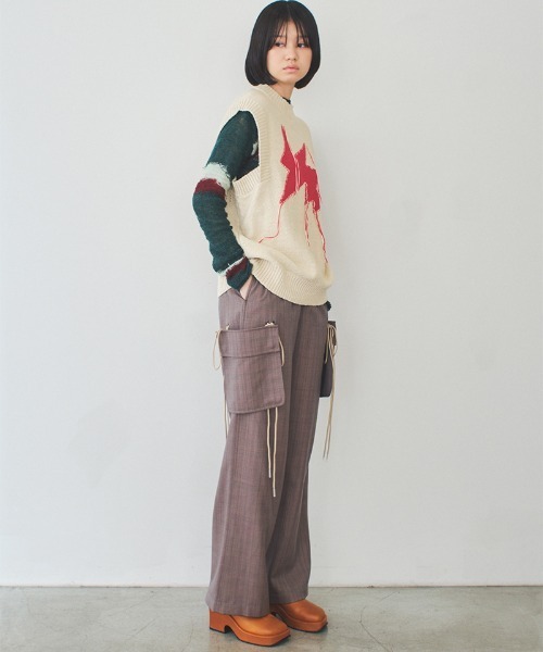 ベスト ジレ 「soduk」flash! knit vest レディース : ZOZOTOWN Yahoo