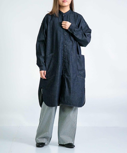 ブラウス シャツ 「D.M.G / ディーエムジー」 6ozデニム オーバーシャツ レディース