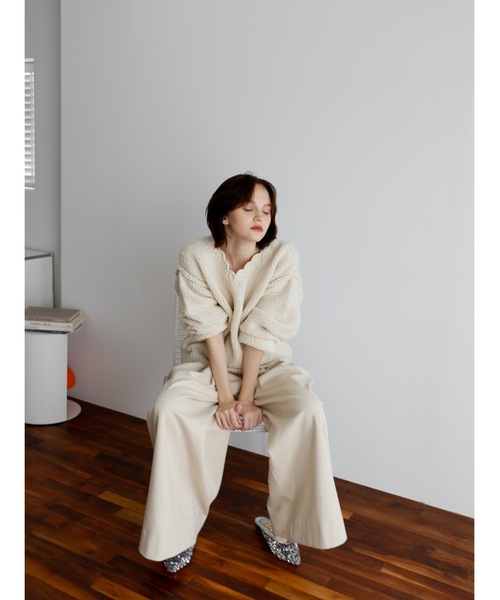 Katrin TOKYO ニット セーター handmade scalloped frill knit