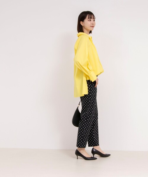 ブラウス シャツ オーバーギャザーマルチウェイブラウス レディース NOLLEY'S ブラウス シャツ オーバーギャザーマルチウェイ