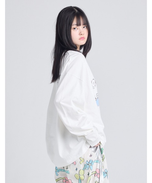 tシャツ 「8」「it」「little sunny bite x natalie krim」long tee レディース メンズ Little sunny bite tシャツ 「8」「little x natalie krim」 a