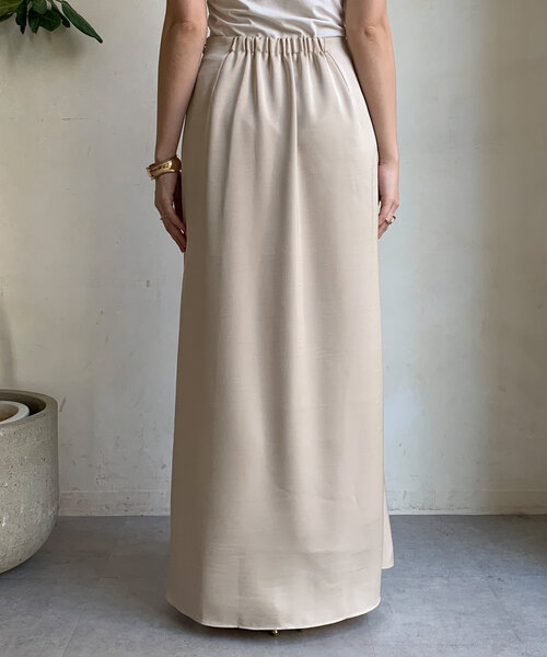 studio doe サテンマーメイドスカート Studio Doe スカート Studio Doe Three-dimensional layered slit