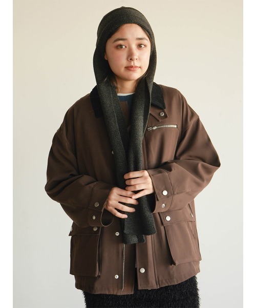 FIKA. コート アウター Corduroy collar hunting jacket レディース
