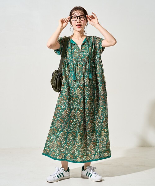 福丸様　希少美品　ケイミー　裏起毛ジャージーラップワンピース　ペイズリー ペイズリージャージワンピース