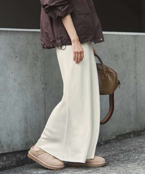 FRAMeWORK（フレームワーク） スカート 「追加」シルキーキュプラ