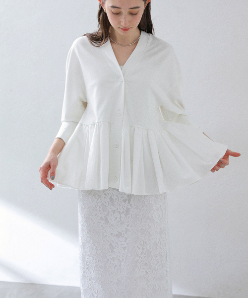 La TOTALITE カーディガン 「CEaRET/シーレット」Peplum Cardigan 