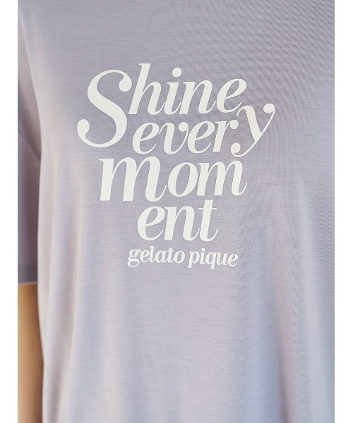gelato pique パジャマ ルームウェア 「接触冷感」ロゴTシャツ