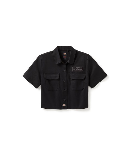 ブラウス シャツ Dickies(R)x H-D(R) イーグルクロップドワークシャツ レディース