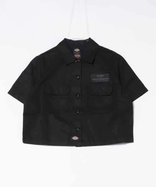 ブラウス シャツ Dickies(R)x H-D(R) イーグルクロップドワークシャツ レディース Harley Davidson ブラウス シャツ Dickies(R)x H-D(R) イーグル