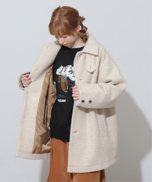 「DOUBLE NAME」 ステンカラーコート FREE ベージュ レディース_画像9