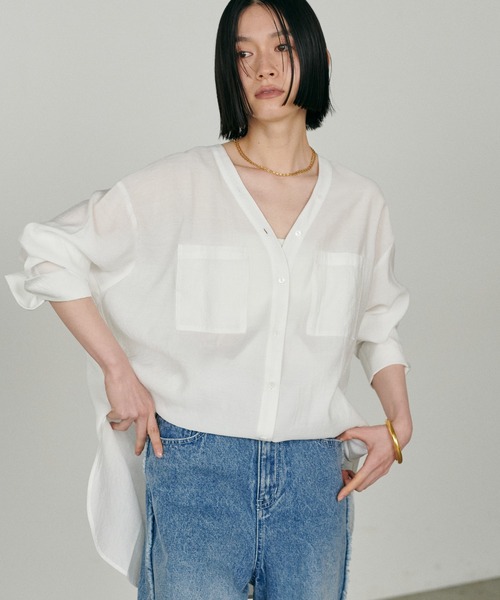 新品 イエナ ブラウス シャツ ラミースキッパーシャツ レディース SLOBE IENA ブラウス シャツ 「追加」ラミースキッパーシャツ