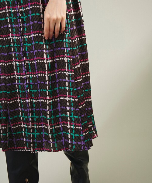 トッカ TOCCA 22SS SWALLOW TAIL ワンピース ひざ丈 半袖 花柄 2