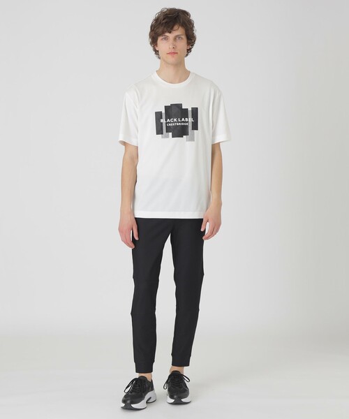 BLACK LABEL CRESTBRIDGE ブラックスウェット M ブラックウォッチクレストブリッジチェックスウェットシャツ