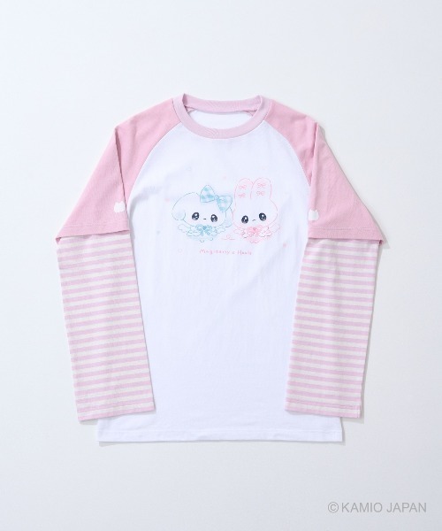 tシャツ 平成女児まじベリコラボロンTEE レディース メンズ Hauls tシャツ 平成女児まじベリコラボロンTEE レディース