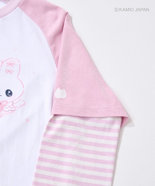 Hauls tシャツ 平成女児まじベリコラボロンTEE レディース