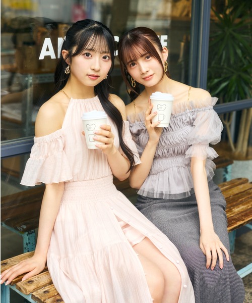 rienda 2WAYホルターネックロンパース BLK -ファッション通販